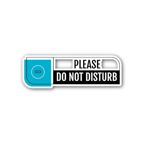 2 (Pieces) 3" and 5" Quiet Zone Marker Sticker, Waterproof Vinyl Decals for Many Purpose Like Cars,