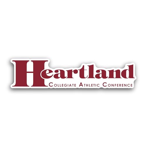 2 (Pieces) 3" and 5" Heartland C0llegiate Athletic Conferenc Sticker, Waterproof Vinyl Decals for Ma
