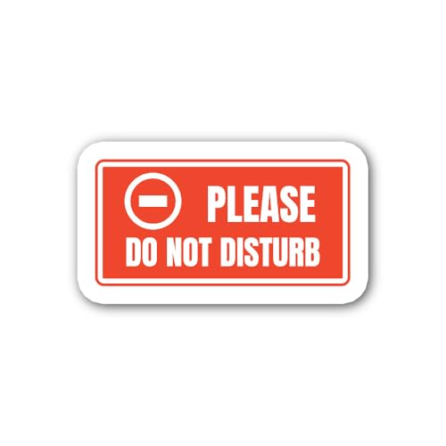 2 (Pieces) 3" and 5" Polite Warning Sticker, Waterproof Vinyl Decals for Many Purpose Like Cars, Tru