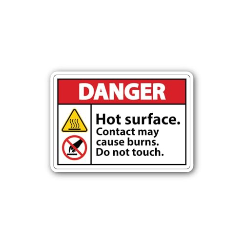 2 (Pieces) 3" and 5" Do not Touch Sticker, Waterproof Vinyl Decals for Many Purpose Like Cars, Truck