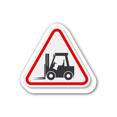 2 (Pieces) 3" and 5" Forklift Symbol Sticker, Waterproof Vinyl Decals for Many Purpose Like Cars, Tr