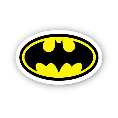 2 (Pieces) 2" and 3" Black and Yellow Wing Symbol Sticker, Waterproof Vinyl Decals for Many Purpose