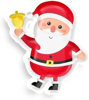 Inspirational Quote Santa Holding Bell Motivational Sticker Vinyl Decal Motivation Stickers- 5" Vinyl Sticker Waterproof