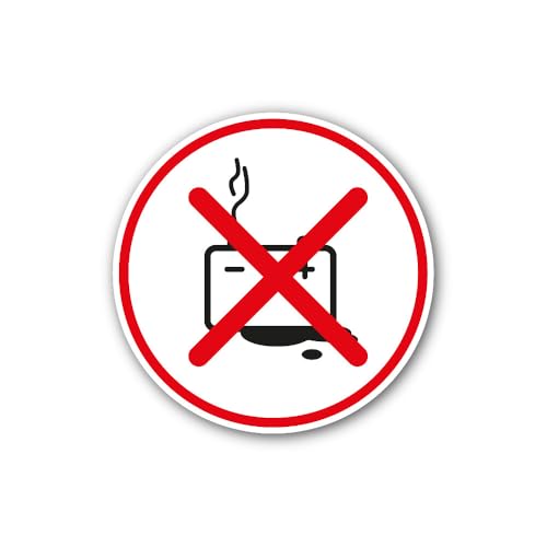 2 (Pieces) 3" and 5" No Smoking Icon Sign Sticker, Waterproof Vinyl Decals for Many Purpose Like Car