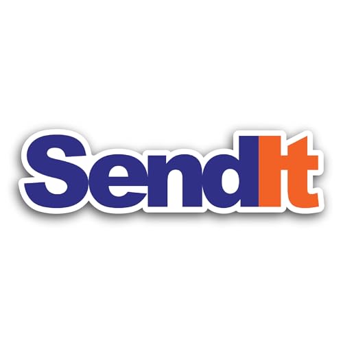 2 (Pieces) 3" and 5" Send It Sticker, Waterproof Vinyl Decals for Many Purpose Like Cars, Trucks, La