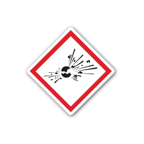 2 (Pieces) 3" and 5" Exploding Bomb Symbol Sticker, Waterproof Vinyl Decals for Many Purpose Like Ca