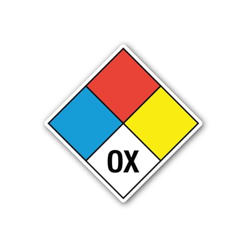 2 (Pieces) 3" and 5" Harmful and irritating substances Sticker, Waterproof Vinyl Decals for Many Pur