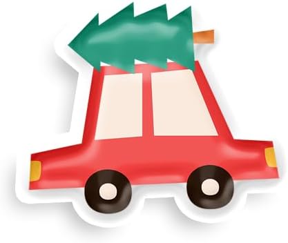Inspirational Quote Car with Christmas Tree Motivational Sticker Vinyl Decal Motivation Stickers- 5" Vinyl Sticker Waterproof
