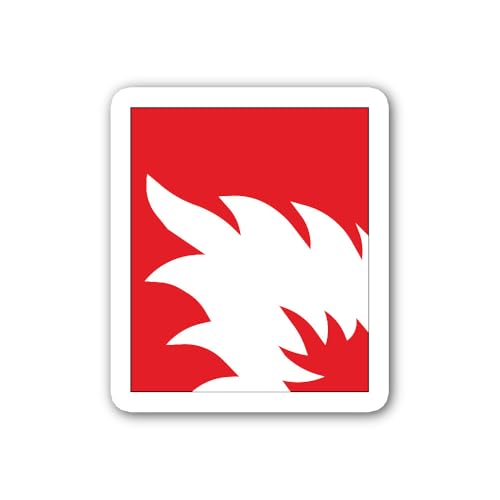 2 (Pieces) 3" and 5" Fire Hydrant Sign Sticker, Waterproof Vinyl Decals for Many Purpose Like Cars,