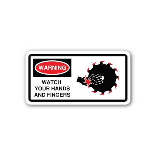 2 (Pieces) 3" and 5" Amputation Risk Sticker, Waterproof Vinyl Decals for Many Purpose Like Cars, Tr