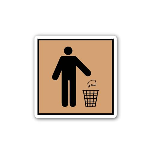 2 (Pieces) 3" and 5" Keep Clean Sign Sticker, Waterproof Vinyl Decals for Many Purpose Like Cars, Tr