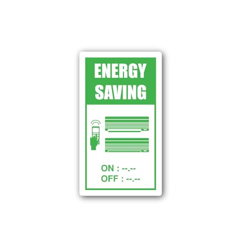 2 (Pieces) 3" and 5" Energy Saving On, Off Sign Sticker, Waterproof Vinyl Decals for Many Purpose Li