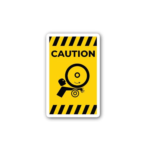 2 (Pieces) 3" and 5" Arm in Rollers Symbol Sign Sticker, Waterproof Vinyl Decals for Many Purpose Li