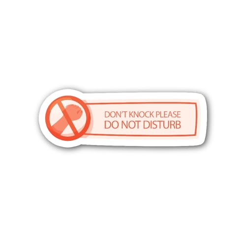 2 (Pieces) 3" and 5" Quiet Zone Door Decal Sticker, Waterproof Vinyl Decals for Many Purpose Like Ca