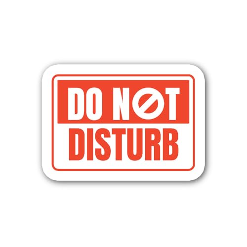 2 (Pieces) 3" and 5" Quiet Please Sticker, Waterproof Vinyl Decals for Many Purpose Like Cars, Truck