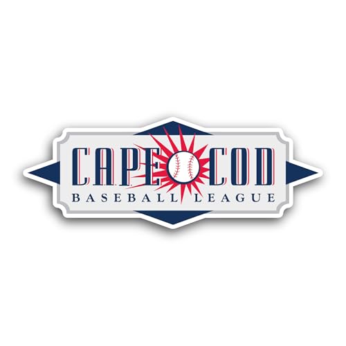 2 (Pieces) 3" and 5" Cape C0d Baseball League Sticker, Waterproof Vinyl Decals for Many Purpose Like
