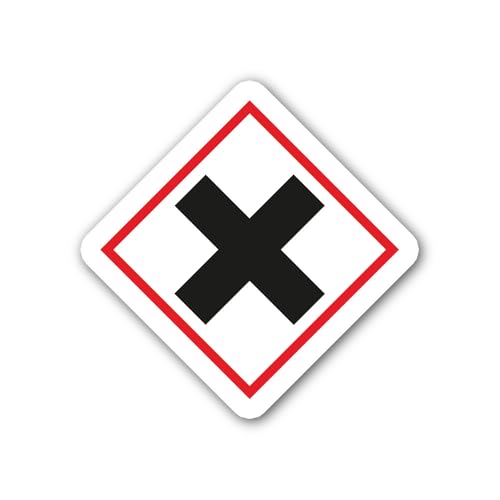 2 (Pieces) 3" and 5" HSP Waste Safety Sign Sticker, Waterproof Vinyl Decals for Many Purpose Like Ca