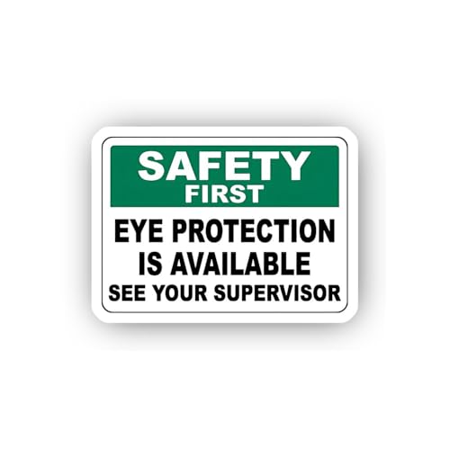 2 (Pieces) 3" and 5" Supervisor Safety Gear Availability Sticker, Waterproof Vinyl Decals for Many P