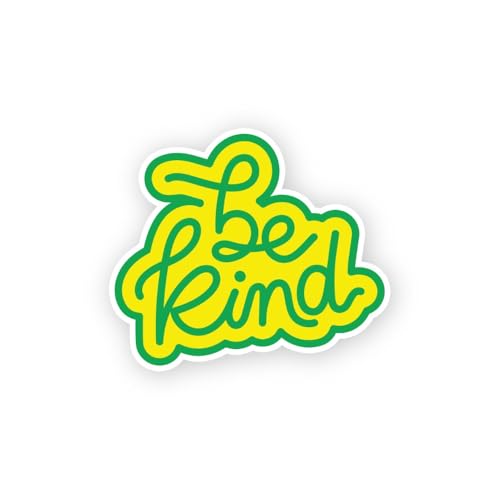 2 (Pieces) 3" and 5" Be Kind Sign Sticker, Waterproof Vinyl Decals for Many Purpose Like Cars, Truck
