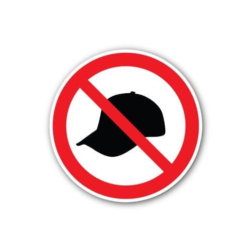 2 (Pieces) 3" and 5" No Cap Sign Sticker, Waterproof Vinyl Decals for Many Purpose Like Cars, Trucks