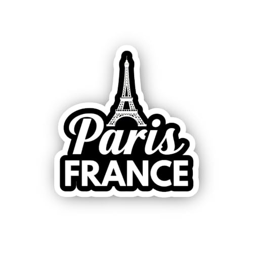 2 (Pieces) 3" and 5" Eiffel Tower Paris Icon Sticker, Waterproof Vinyl Decals for Many Purpose Like