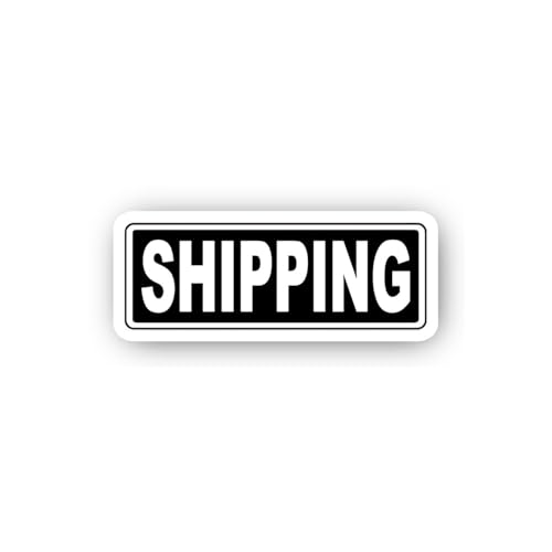2 (Pieces) 3" and 5" Shipping Area Sign Sticker, Waterproof Vinyl Decals for Many Purpose Like Cars,