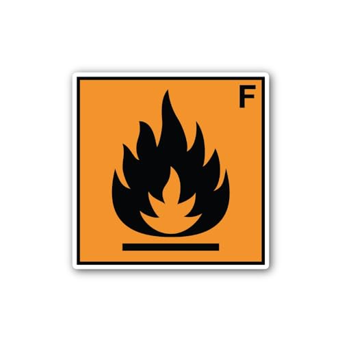 2 (Pieces) 3" and 5" Irritant substances Sticker, Waterproof Vinyl Decals for Many Purpose Like Cars
