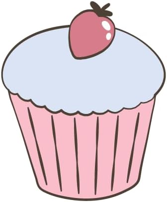 Inspirational Quote Muffin with Pink Strawberry Motivational Sticker Vinyl Decal Motivation Stickers- 5" Vinyl Sticker Waterproof