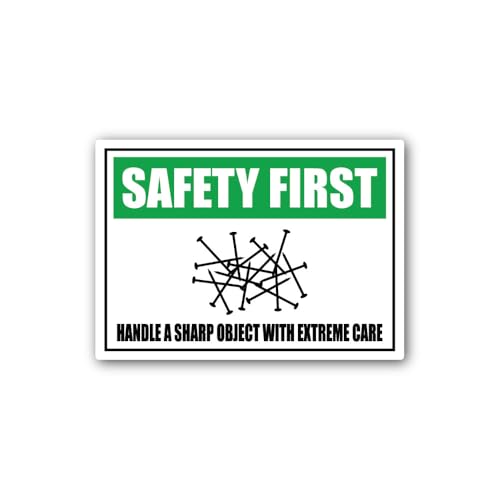2 (Pieces) 3" and 5" Object with Extreme Care Sign Sticker, Waterproof Vinyl Decals for Many Purpose