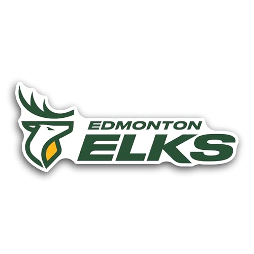 2 (Pieces) 3" and 5" Edm0nton Elks Decal Sticker, Waterproof Vinyl Decals for Many Purpose Like Cars