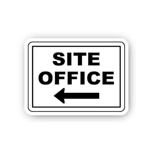 2 (Pieces) 3" and 5" Site Office Directional Left Arrow Sticker, Waterproof Vinyl Decals for Many Pu