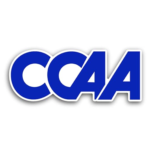 2 (Pieces) 3" and 5" Calif0rnia C0llegiate Athletic Association Sticker, Waterproof Vinyl Decals for