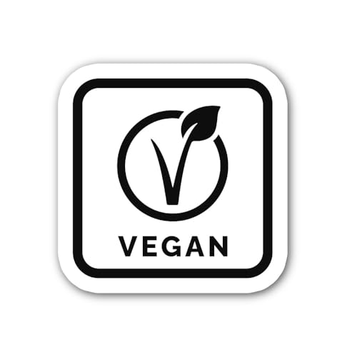2 (Pieces) 3" and 5" Vegan Symbol Sticker, Waterproof Vinyl Decals for Many Purpose Like Cars, Truck