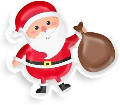 Inspirational Quote Santa Holding A Bag Motivational Sticker Vinyl Decal Motivation Stickers- 5" Vinyl Sticker Waterproof