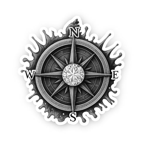 2 (Pieces) 3" and 5" Well Sticker, Waterproof Vinyl Decals for Many Purpose Like Cars, Trucks, Lapto
