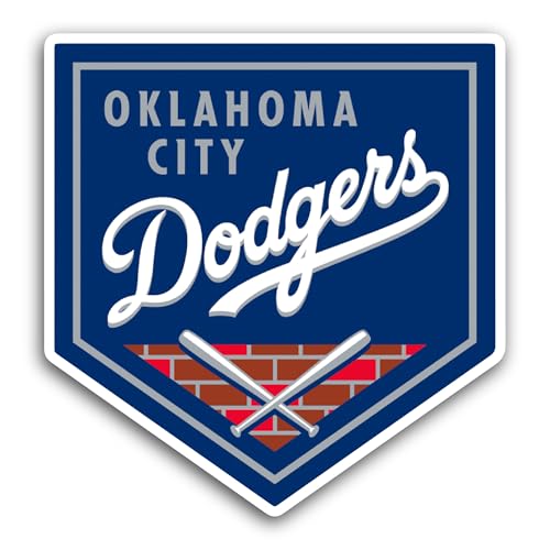 2 (Pieces) 3" and 5" 0klahoma Baseball Logo Decal Sticker, Waterproof Vinyl Decals for Many Purpose