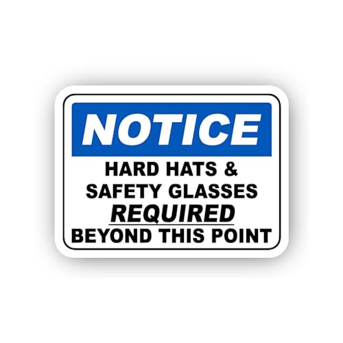 2 (Pieces) 3" and 5" Perimeter Safety Gear Notice Sticker, Waterproof Vinyl Decals for Many Purpose