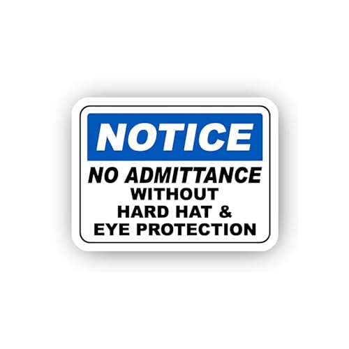 2 (Pieces) 3" and 5" Access Restriction Safety Notice Sticker, Waterproof Vinyl Decals for Many Purp