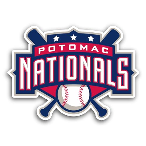 2 (Pieces) 3" and 5" Pot0mac Nati0nals Logo Decal Sticker, Waterproof Vinyl Decals for Many Purpose
