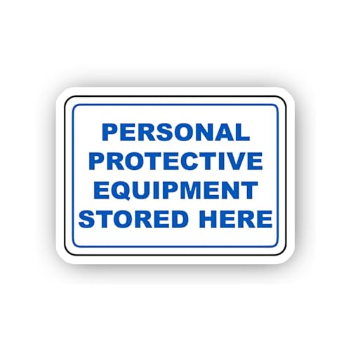 2 (Pieces) 3" and 5" Safety Equipment Storage Location Sticker, Waterproof Vinyl Decals for Many Pur