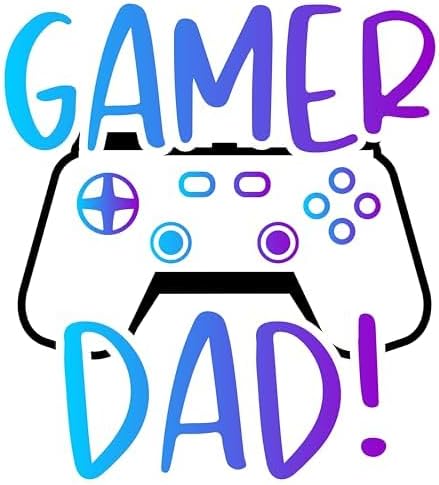Inspirational Quote Gamer Dad Motivational Sticker Vinyl Decal Motivation Stickers- 5" Vinyl Sticker Waterproof