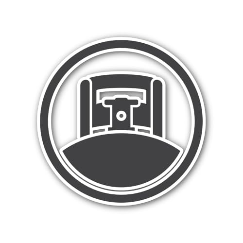 2 (Pieces) 3" and 5" LPG Cylinder Icon Sticker, Waterproof Vinyl Decals for Many Purpose Like Cars,