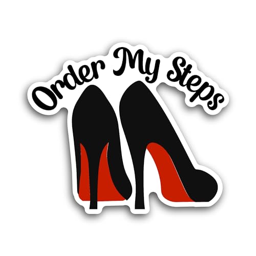 2 (Pieces) 3" and 5" Order My Steps Sticker, Waterproof Vinyl Decals for Many Purpose Like Cars, Tru