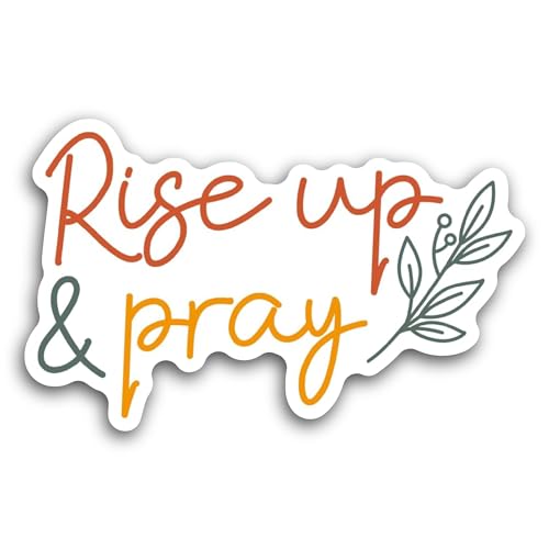 2 (Pieces) 3" and 5" Rise Up Sticker, Waterproof Vinyl Decals for Many Purpose Like Cars, Trucks, La