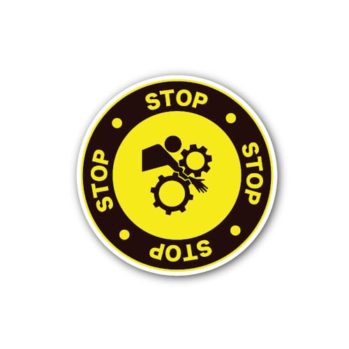 2 (Pieces) 3" and 5" an Entanglement Hazard Sign Sticker, Waterproof Vinyl Decals for Many Purpose L