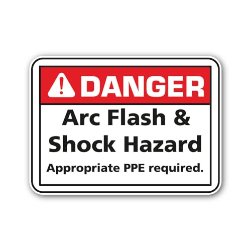 2 (Pieces) 3" and 5" Style Red Header Danger Sign Sticker, Waterproof Vinyl Decals for Many Purpose