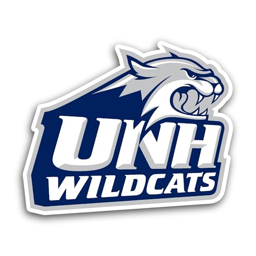 2 (Pieces) 3" and 5" New H@mpshire Wildcats Sticker, Waterproof Vinyl Decals for Many Purpose Like C