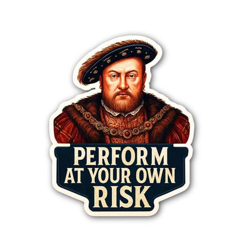 2 (Pieces) 3" and 5" Perform at Your OWN Risk Sticker, Waterproof Vinyl Decals for Many Purpose Like