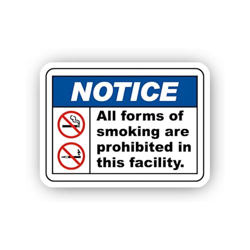 2 (Pieces) 3" and 5" Noise and Debris Hazard Warning Sticker, Waterproof Vinyl Decals for Many Purpo
