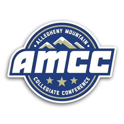 2 (Pieces) 3" and 5" Allegheny M0untain Collegiate Conference Decal Sticker, Waterproof Vinyl Decals